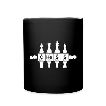 retro Figuren Periodensystem lustig Grafik icon - Tasse einfarbig - Schwarz - Vorne