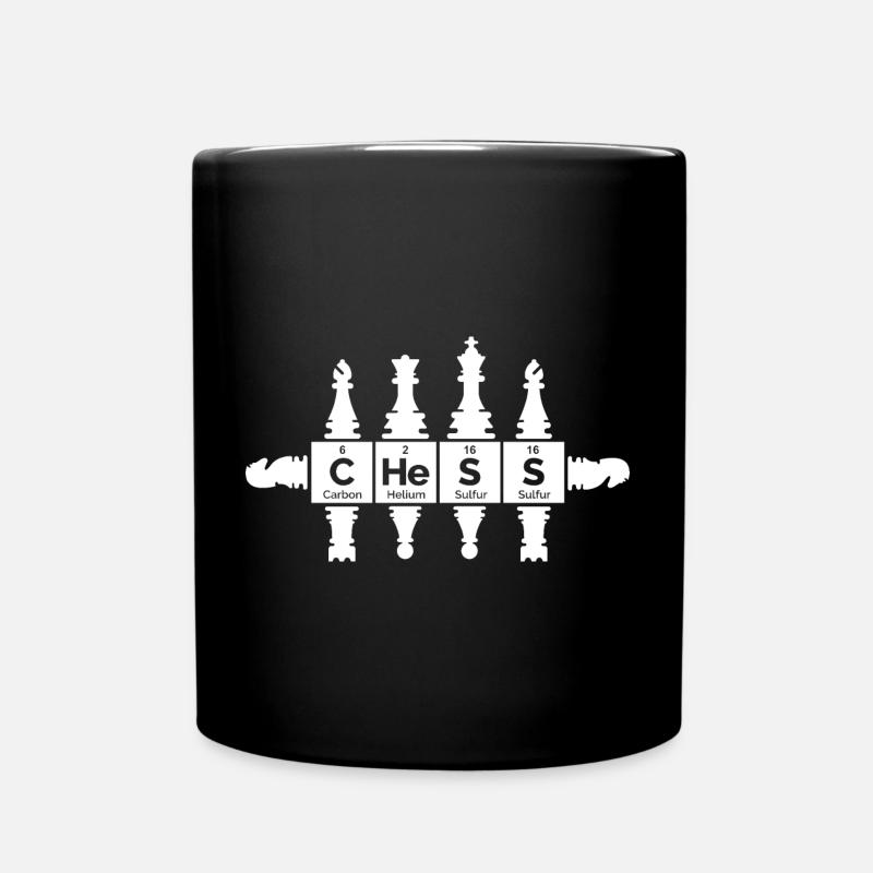 retro Figuren Periodensystem lustig Grafik icon - Tasse einfarbig - Schwarz