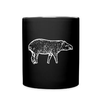 Tapire - Tasse einfarbig - Schwarz - Vorne
