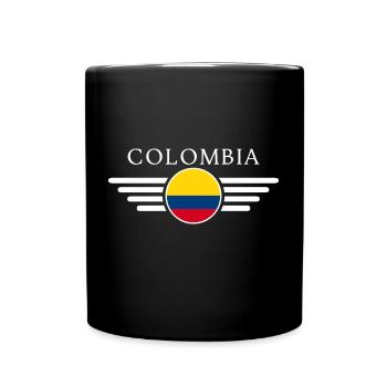 T-shirt design de style colombien - Mug uni - noir - Devant