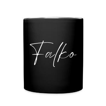 Falko Name T-Shirt Gift for Men - Full Colour Mug - black - Front