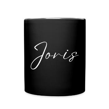Nom de Jori avec le nom de J Garçon Naissance Bébé Garçon - Mug uni - noir - Devant