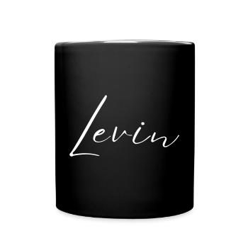 T-shirt Levin Name Cadeau pour hommes - Mug uni - noir - Devant