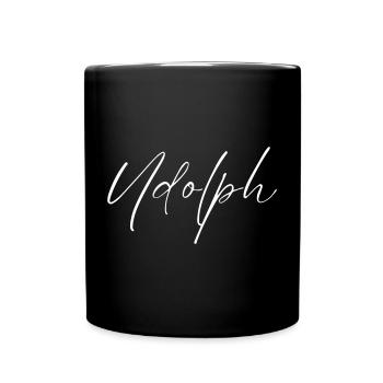 Udolph Name T-Shirt Gift for Men - Full Colour Mug - black - Front