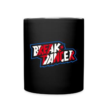 Vibrante Breakdancer Illustration - Tasse einfarbig - Schwarz - Vorne