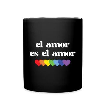 LGBT Pride Month - El Amor es el Amor - Full Colour Mug - black - Front