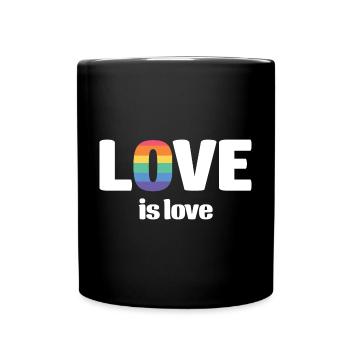 Mois de la fierté LGBT - Love is Love - Mug uni - noir - Devant
