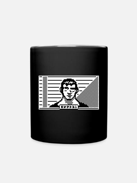 Portrait 8 bits - Mug uni - noir