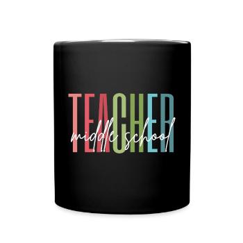Cadeau d’enseignant de collège - Mug uni - noir - Devant