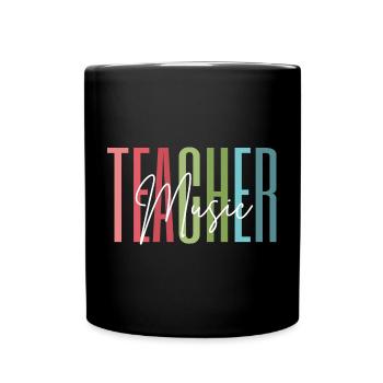 Professeur de musique Professeur de musique Cadeau de professeur de musique - Mug uni - noir - Devant