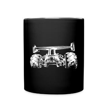 Illustration personnalisée de tuner de voiture de course de formule de course - Mug uni - noir - Devant