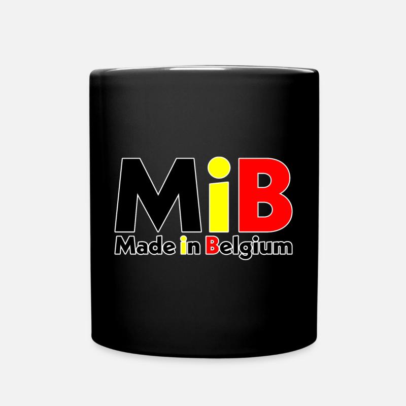 MiB — Made in Belgium Version 2024 - Tasse einfarbig - Schwarz