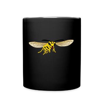 Guêpe frelon - Mug uni - noir - Devant