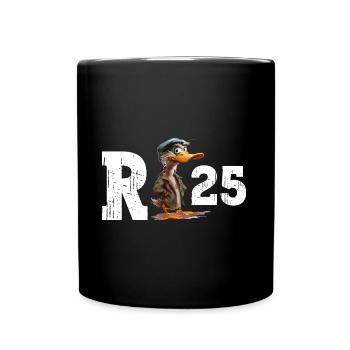 Pension 2025 Duck Pensioner Retired Funny - Full Colour Mug - black - Front