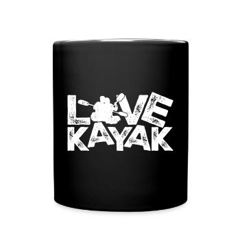Love Kayak Logo Tee - Full Colour Mug - black - Front