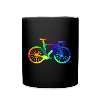 Vélo de route Triathlon Rainbow Polygon Bike - Mug uni - noir - Devant