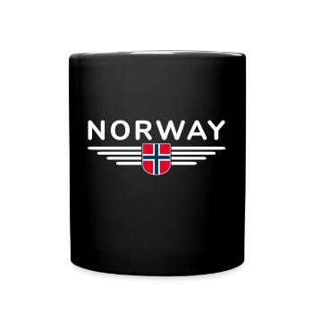 J’aime la tenue T-shirt design Norvège - Mug uni - noir - Devant