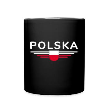 I Love Poland, Elegance Style Design T-Shirt - Full Colour Mug - black - Front