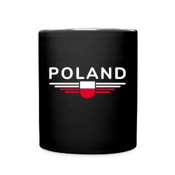 I Love Poland, Elegance Style Design T-Shirt - Full Colour Mug - black - Front