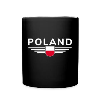 I Love Poland, Elegance Style Design T-Shirt - Full Colour Mug - black - Front