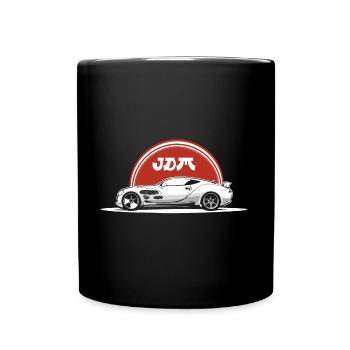 JDM Japan Motorsport Tuning Auto Drift Tuner Car - Full Colour Mug - black - Front