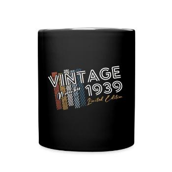 85th Birthday Vintage November 1939 Vintage 1939 - Full Colour Mug - black - Front