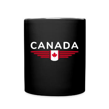 Canada T-Shirt Outfit Design, Nature & Liberté - Mug uni - noir - Devant