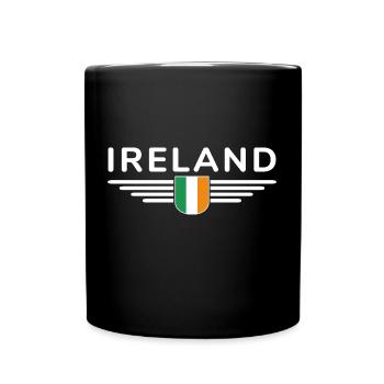 I Love Ireland Elegance Style Design T-Shirt - Mug uni - noir - Devant