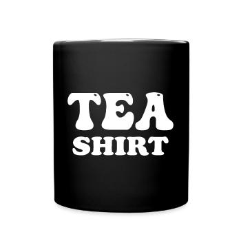 Tee-Hemd - Tasse einfarbig - Schwarz - Vorne