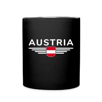 Austria Fan T-Shirt Outfit Design - Full Colour Mug - black - Front