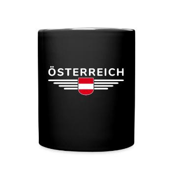 Austria Fan T-Shirt Outfit Design - Full Colour Mug - black - Front