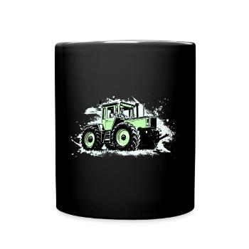 Grüner Traktor - MB-trac 1300 - Tasse einfarbig - Schwarz - Vorne