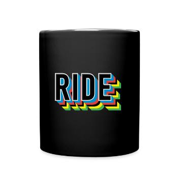 CHEVAUCHER - Mug uni - noir - Devant