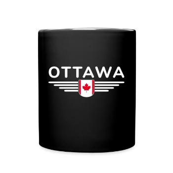 T-shirt de fan d’Ottawa pour les amoureux du Canada - Mug uni - noir - Devant