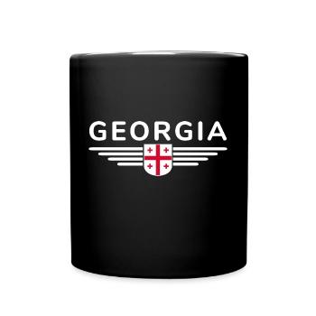 Georgia Design – Land of Contrasts - Full Colour Mug - black - Front