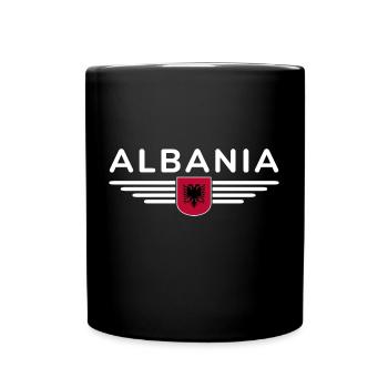 Albanien Design – Stolz und Stil - Tasse einfarbig - Schwarz - Vorne
