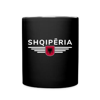 Albanien Design – Stolz und Stil - Tasse einfarbig - Schwarz - Vorne