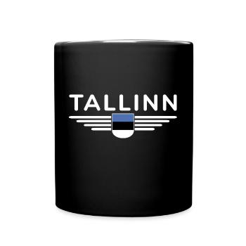 Tallinn T-Shirt – For fans of the capital - Full Colour Mug - black - Front