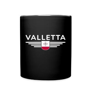 Valletta T-Shirt – Malta Fans Design - Full Colour Mug - black - Front
