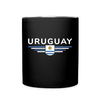 Uruguay T-Shirt – Perfekt für Fans - Tasse einfarbig - Schwarz - Vorne