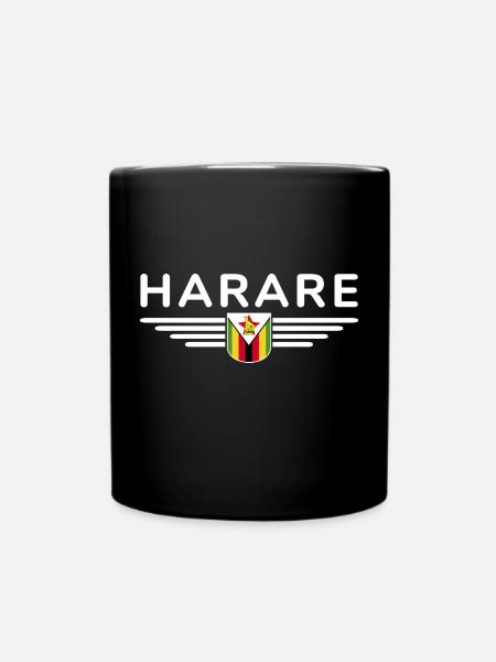Harare T-Shirt for Zimbabwe Fans - Full Colour Mug - black