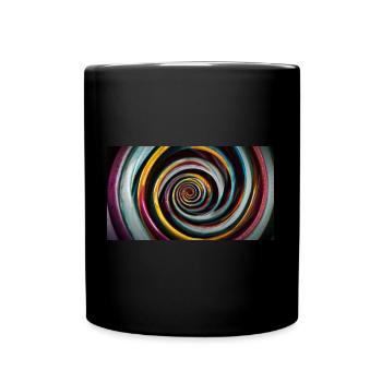 Colour spiral - Full Colour Mug - black - Front