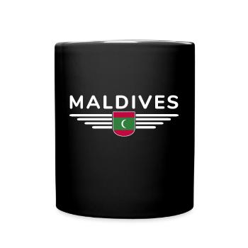 Maldives Fans: Exclusive Shirts - Full Colour Mug - black - Front