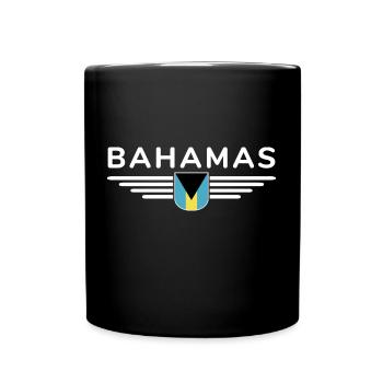 Fans des Bahamas : Design tropical - Mug uni - noir - Devant