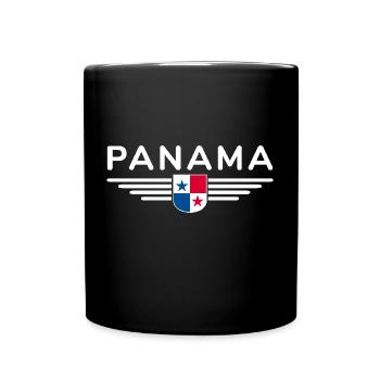 Conception du t-shirt Panama - Mug uni - noir - Devant