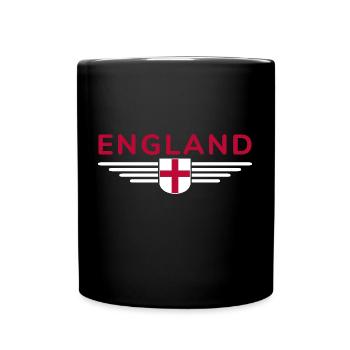 England Fan T-Shirt Design - Full Colour Mug - black - Front