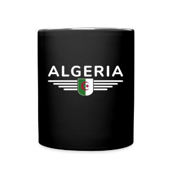 Algeria Design – Pride of North Africa - Full Colour Mug - black - Front