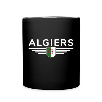 Algiers Design – Capital of Algeria - Full Colour Mug - black - Front