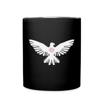 Gracious Dove - Full Colour Mug - black - Front