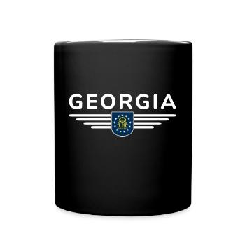 Georgia Fan T-Shirt – Southern flair - Full Colour Mug - black - Front